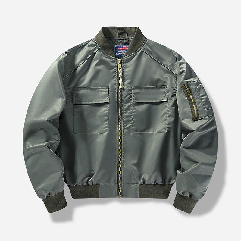 Men's utility bomber jacket with multiple pockets and modular design Skorter