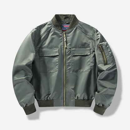 Men's utility bomber jacket with multiple pockets and modular design Skorter