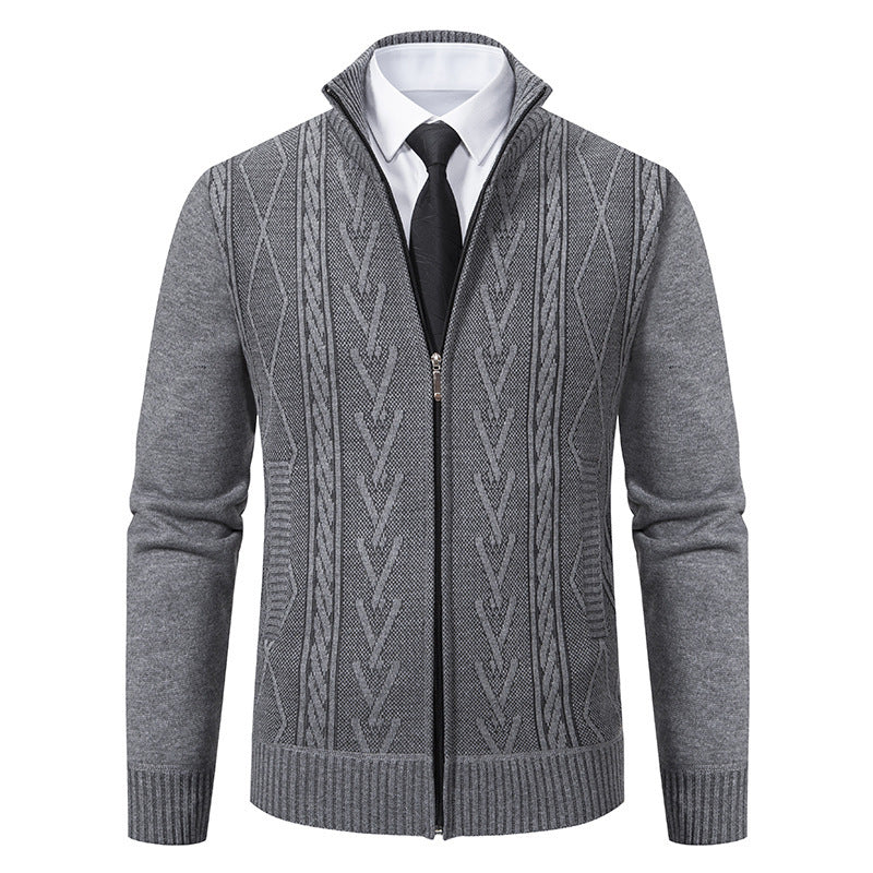 Men's cardigan with structured weave Skorter