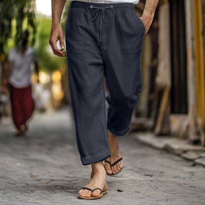 Men's airy linen pants Skorter
