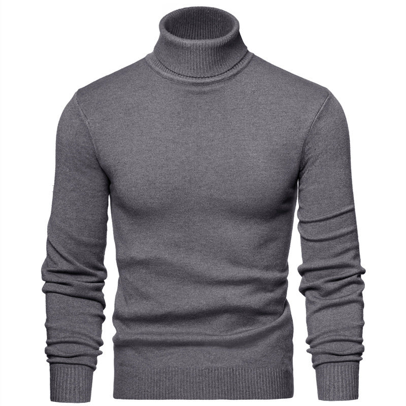 Men Timeless Turtleneck Sweater made of Soft Wool Skorter