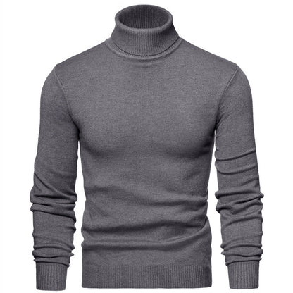 Men Timeless Turtleneck Sweater made of Soft Wool Skorter