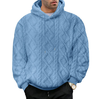 Men's cozy Sherpa hoodie Skorter