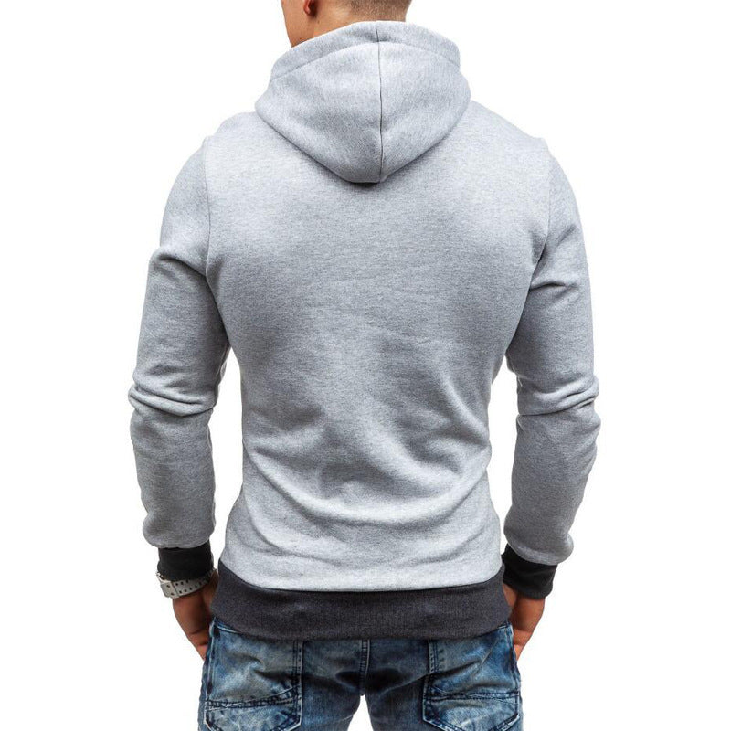 Men's stylish hoodie with side zipper and contrasting sleeves Skorter