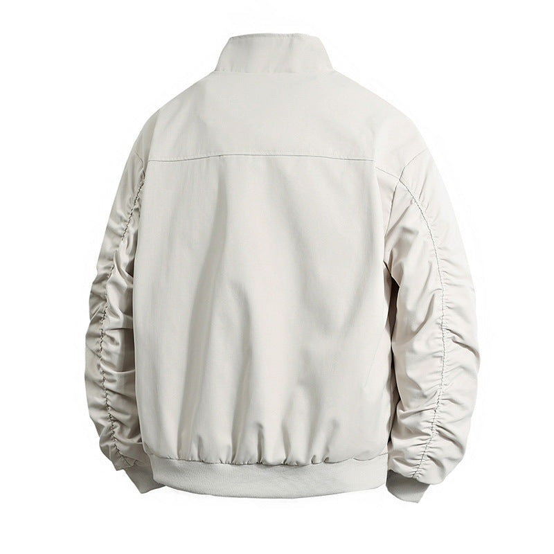 Men's transitional jacket with high collar and practical zip pockets Skorter