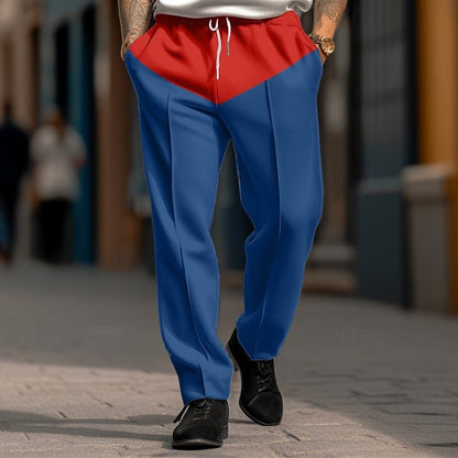 Men's sporty jogging pants with contrast details and adjustable drawstring Skorter