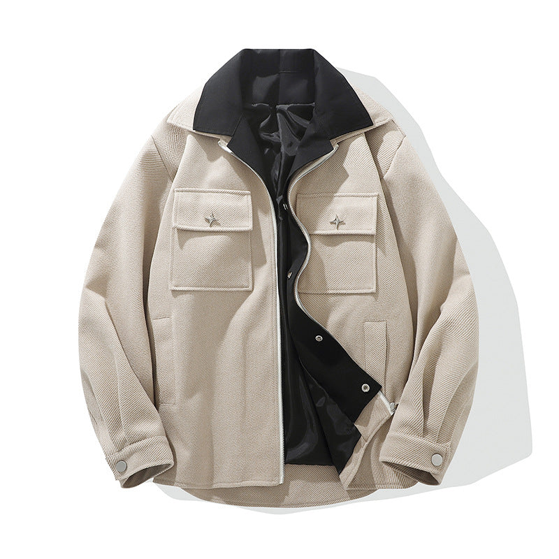 Men's trendy transitional jacket with two practical pockets Skorter