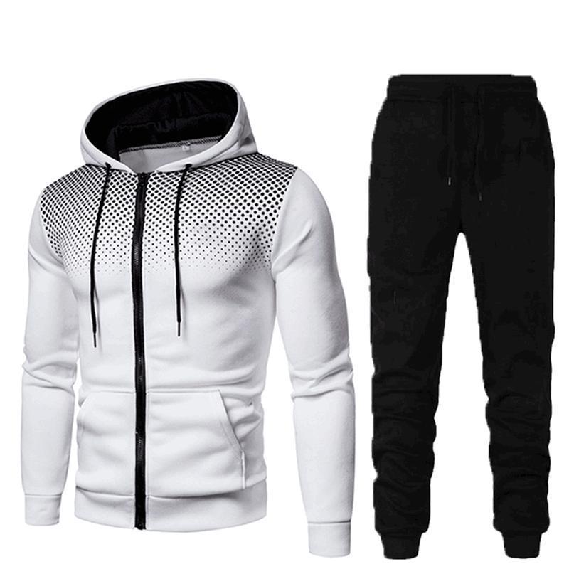 Men's stylish hoodie set with fashionable design and practical pockets Skorter