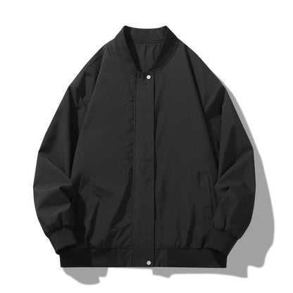 Men's sporty transitional jacket with high collar and practical side pockets Skorter
