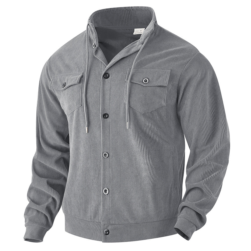 Men's transitional jacket with practical pockets and adjustable collar Skorter