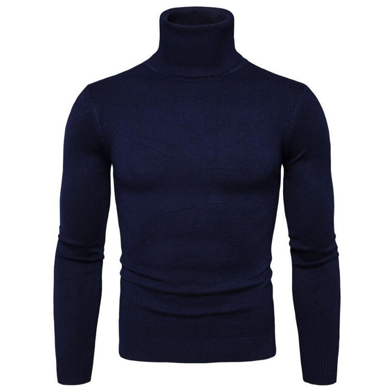 Men's elegant turtleneck sweater made of fine merino wool Skorter