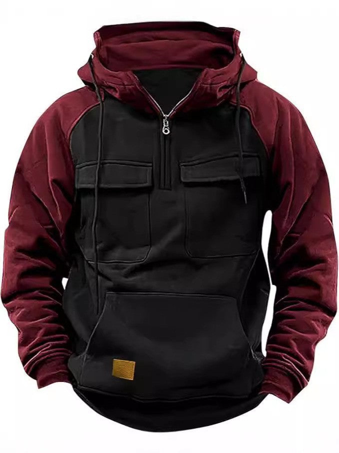 Men's stylish hoodie with functional pockets Skorter