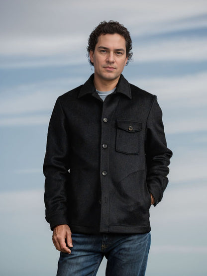 Men's wool jacket with practical pockets Skorter