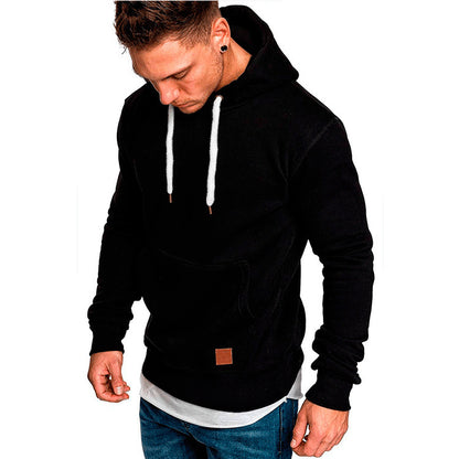 Men's hooded sweater with a fashionable cut and casual lining Skorter
