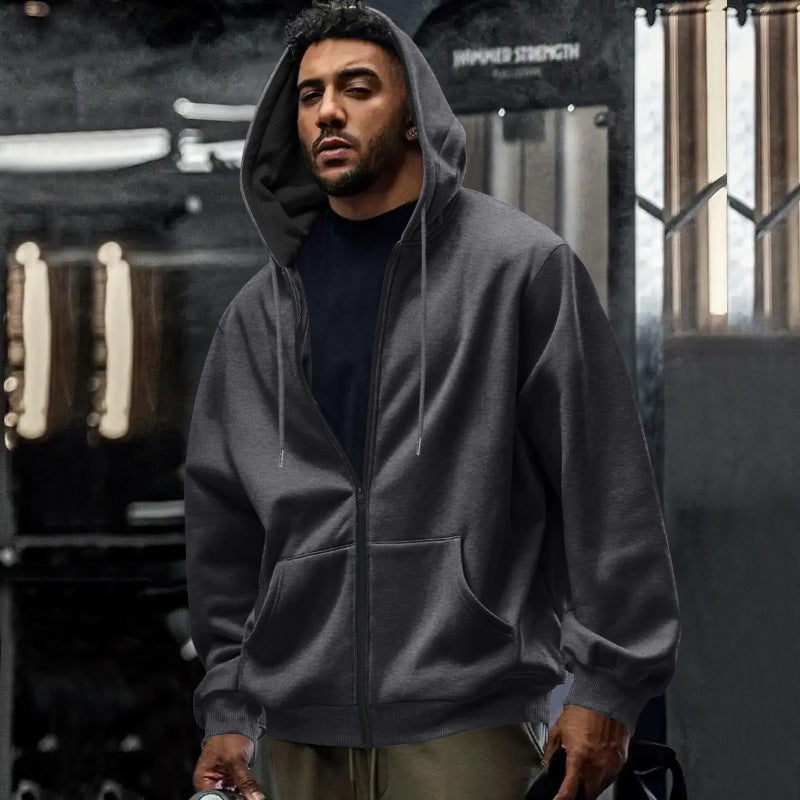 Men's zip hoodie with comfortable pockets and soft inner lining Skorter