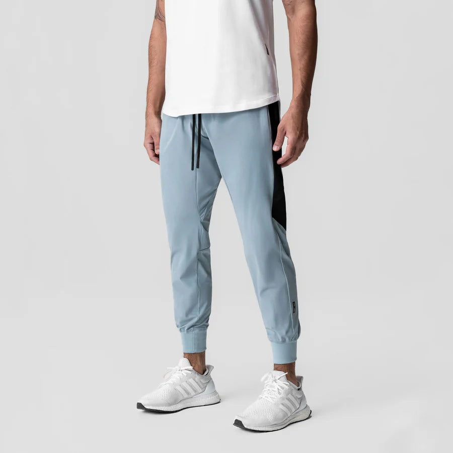 Herrbyxor med kontrastpaneler på sidan, skorter