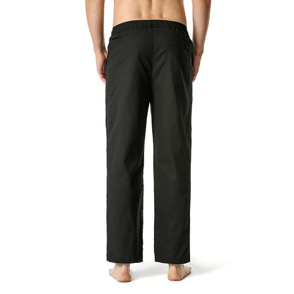 Luftiga sommarbyxor för män med justerbar dragsko och sidofickor Skorter