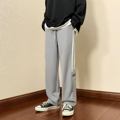Men's sporty casual pants with modern side details Skorter