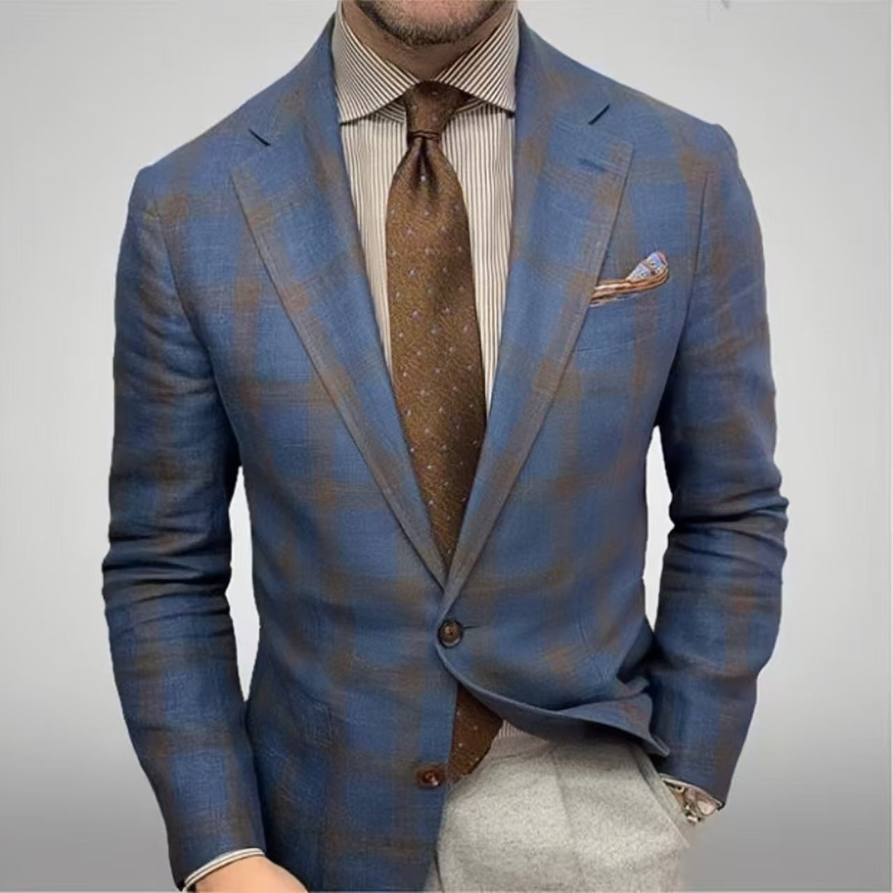 Men's stylish checked blazer Skorter