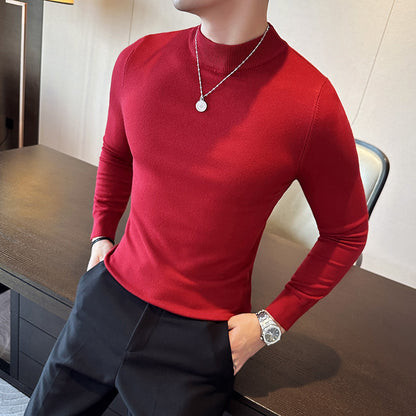 Men's stylish sweater with high collar and elegant fit Skorter