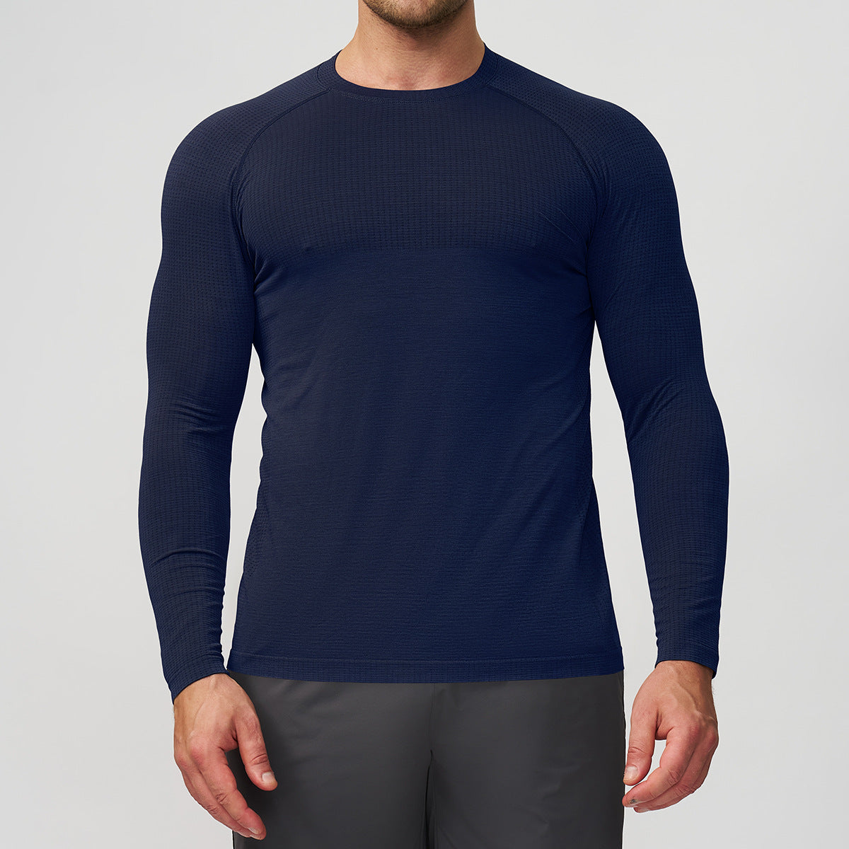 Men's Athletic Long-Sleeve Compression Shirt Skorter