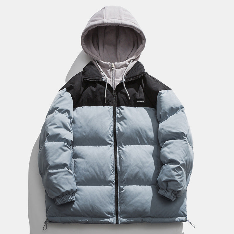 Men's winter jacket with detachable hood and heat-insulating lining Skorter