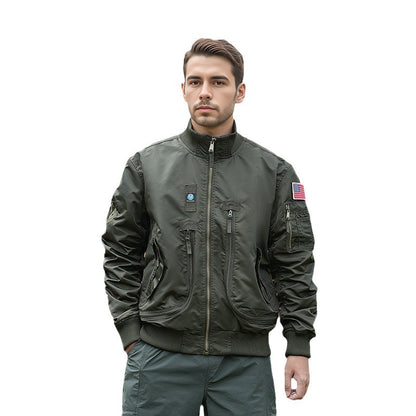 Men's technical bomber jacket with functional pockets Skorter