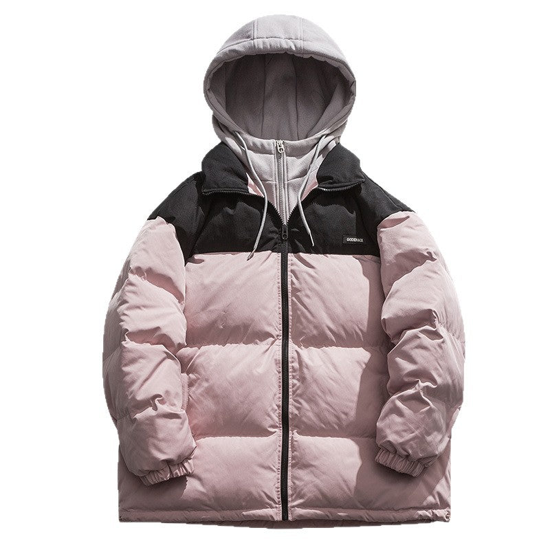 Men's winter jacket with detachable hood and heat-insulating lining Skorter