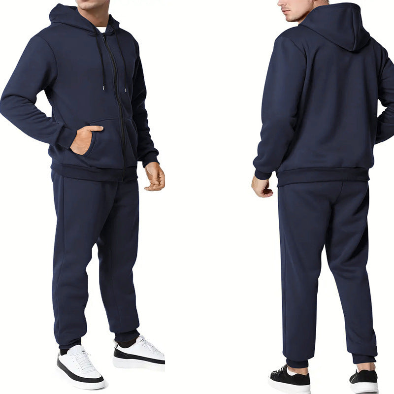 Men's sporty hoodie and jogger set with practical pockets and breathable materials Skorter