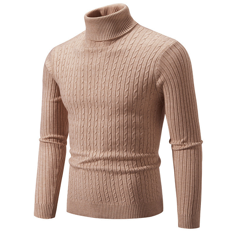Men's stylish turtleneck sweater made of fine knit Skorter