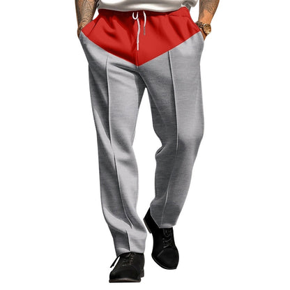 Men's sporty jogging pants with contrast details and adjustable drawstring Skorter