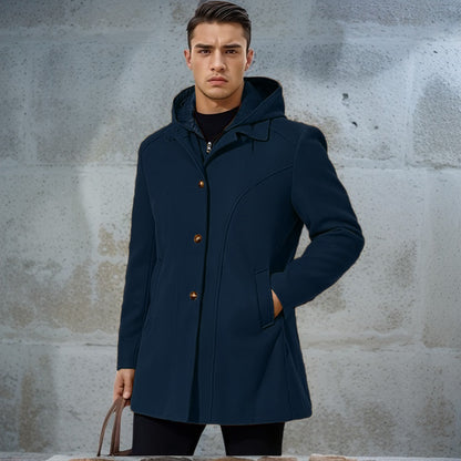 Men's transitional jacket with hood and modern detailing Skorter