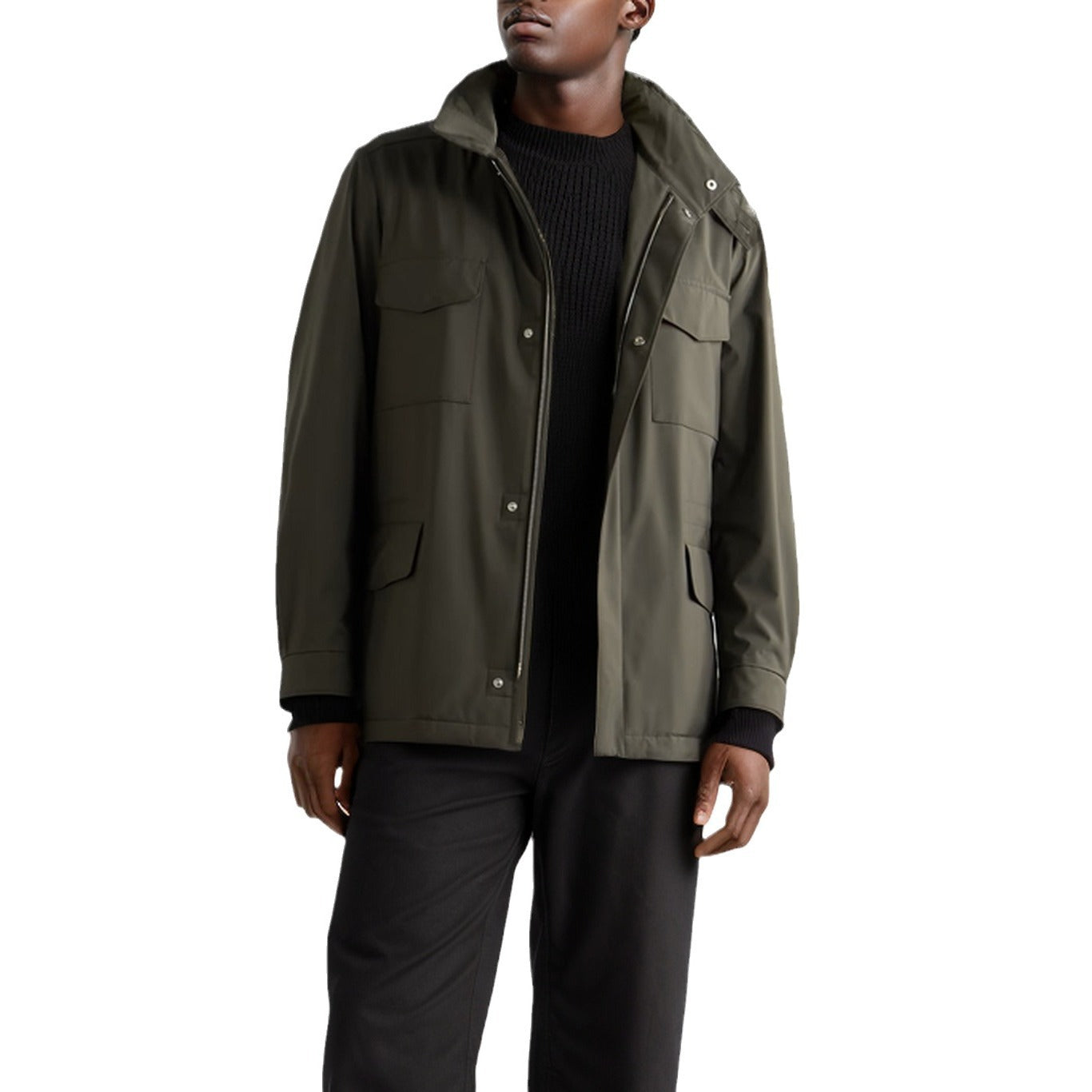 Men's versatile utility jacket with high collar and practical pockets Skorter