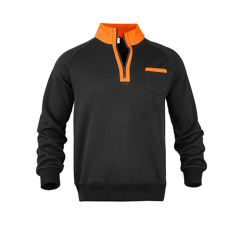 Men's sweatshirt with half zipper and moisture-regulating fabric Skorter