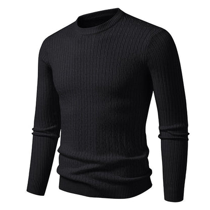 Men's chunky knit sweater with modern cable pattern Skorter