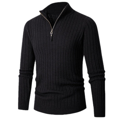 Men's sweater with high collar and zipper Skorter