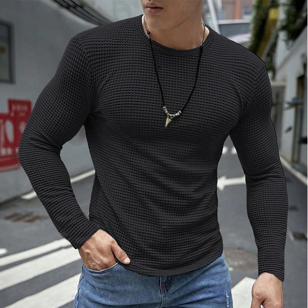 Men's versatile long-sleeve shirt in structured design Skorter