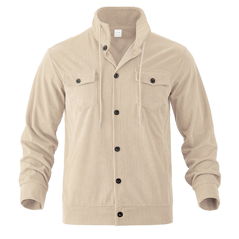 Men's utility jacket made of striped cord Skorter