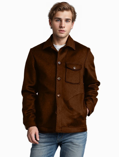 Men's wool jacket with practical pockets Skorter
