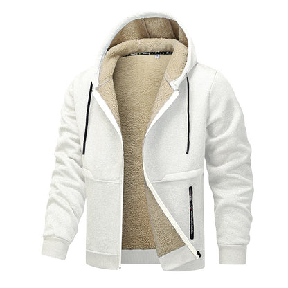 Men's warm fleece jacket with functional cut Skorter