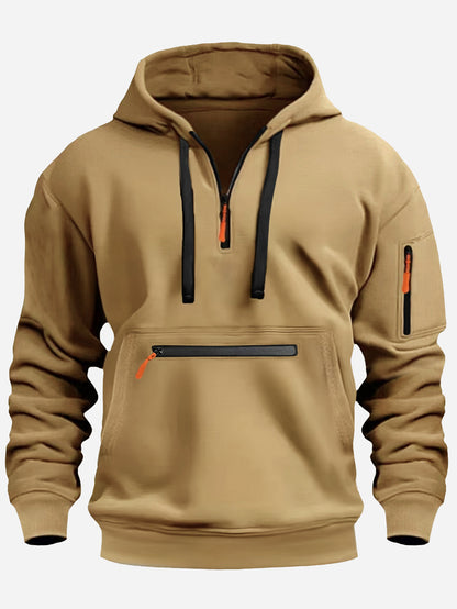Men's stylish hoodie with practical zippered pockets Skorter