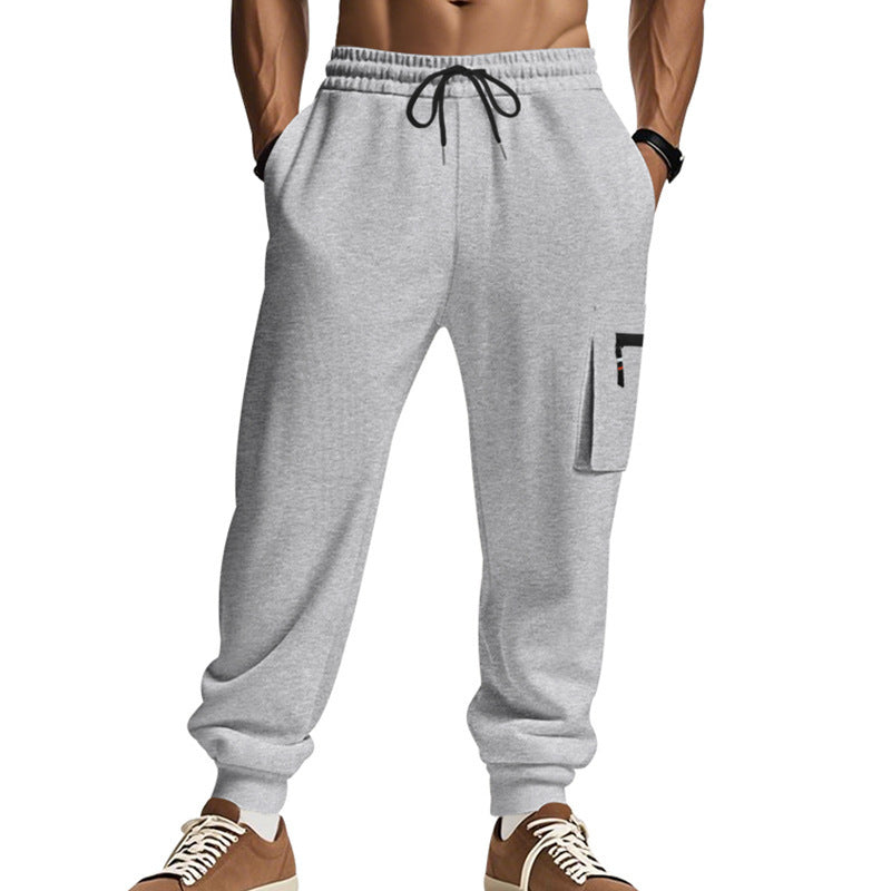 Men's sporty jogging trousers with practical side pockets and adjustable waistband Skorter