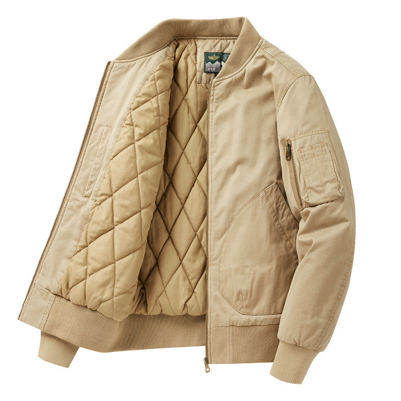 Men's Bomber Jacket with Numerous Practical Pockets Skorter