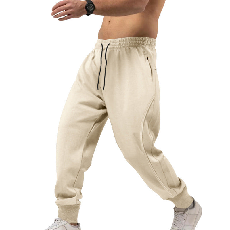 Men's sporty training pants with side zipper Skorter