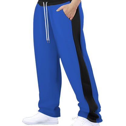 Men's Sporty Relaxed Fit Jogging Pants with Elastic Waistband and Side Pockets Skorter