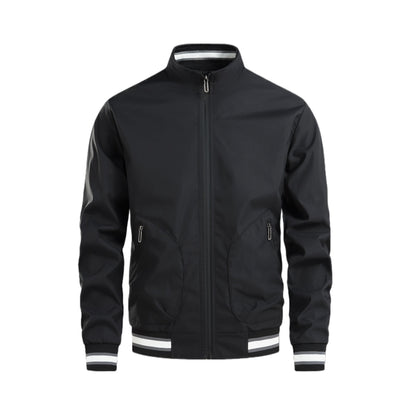 Men's sporty transitional jacket with high collar and practical zip pockets Skorter