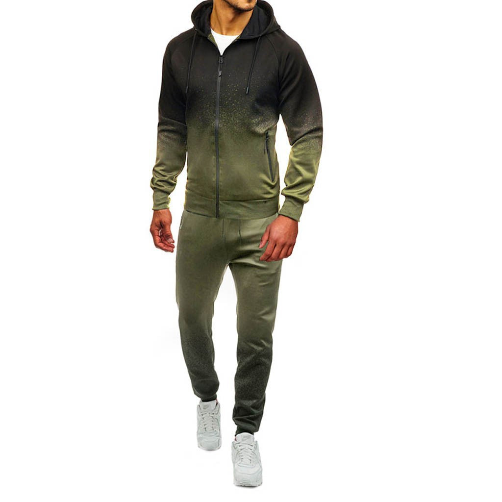 Men's tracksuit with modern gradient and comfortable material Skorter