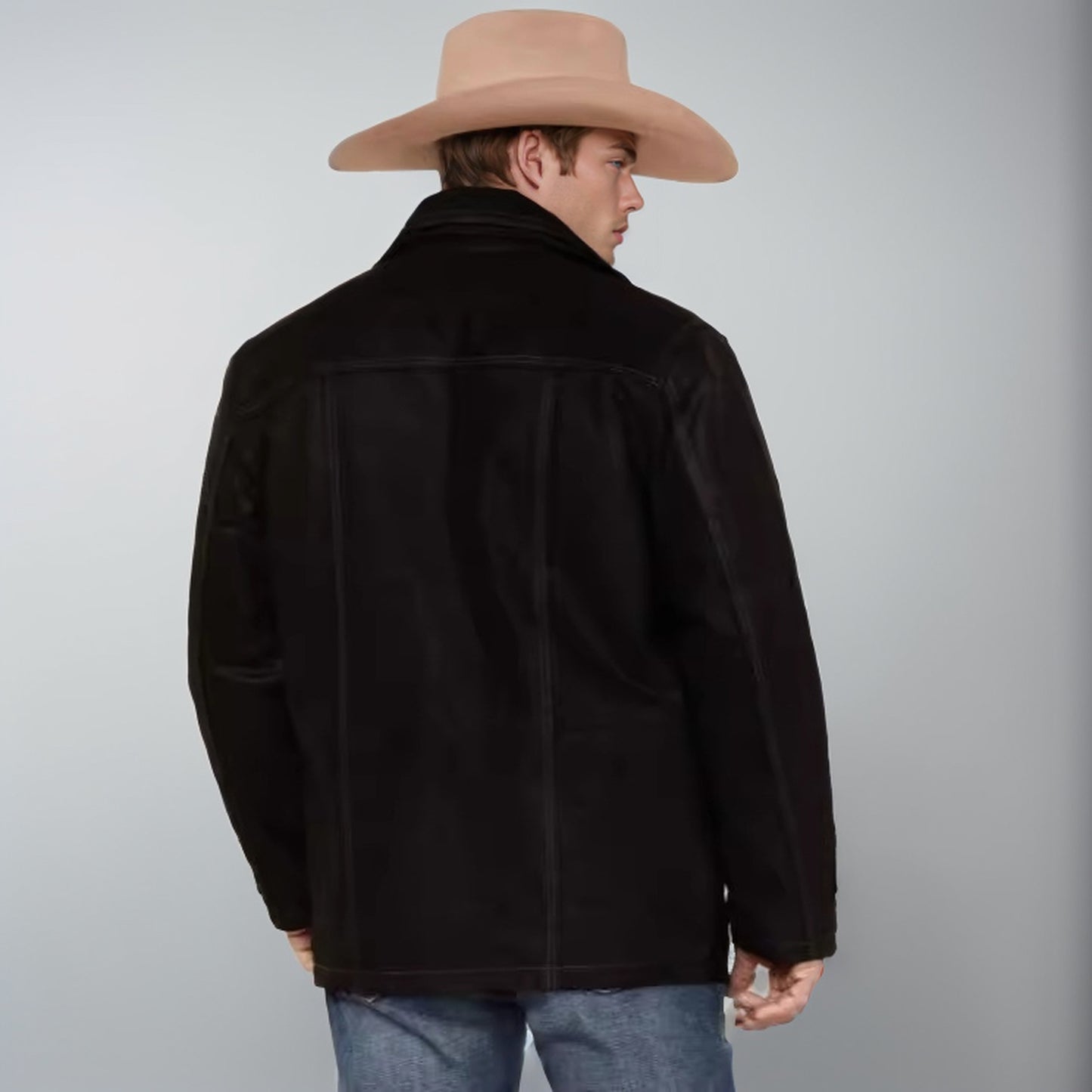 Men's versatile and robust suede jacket with functional pockets Skorter