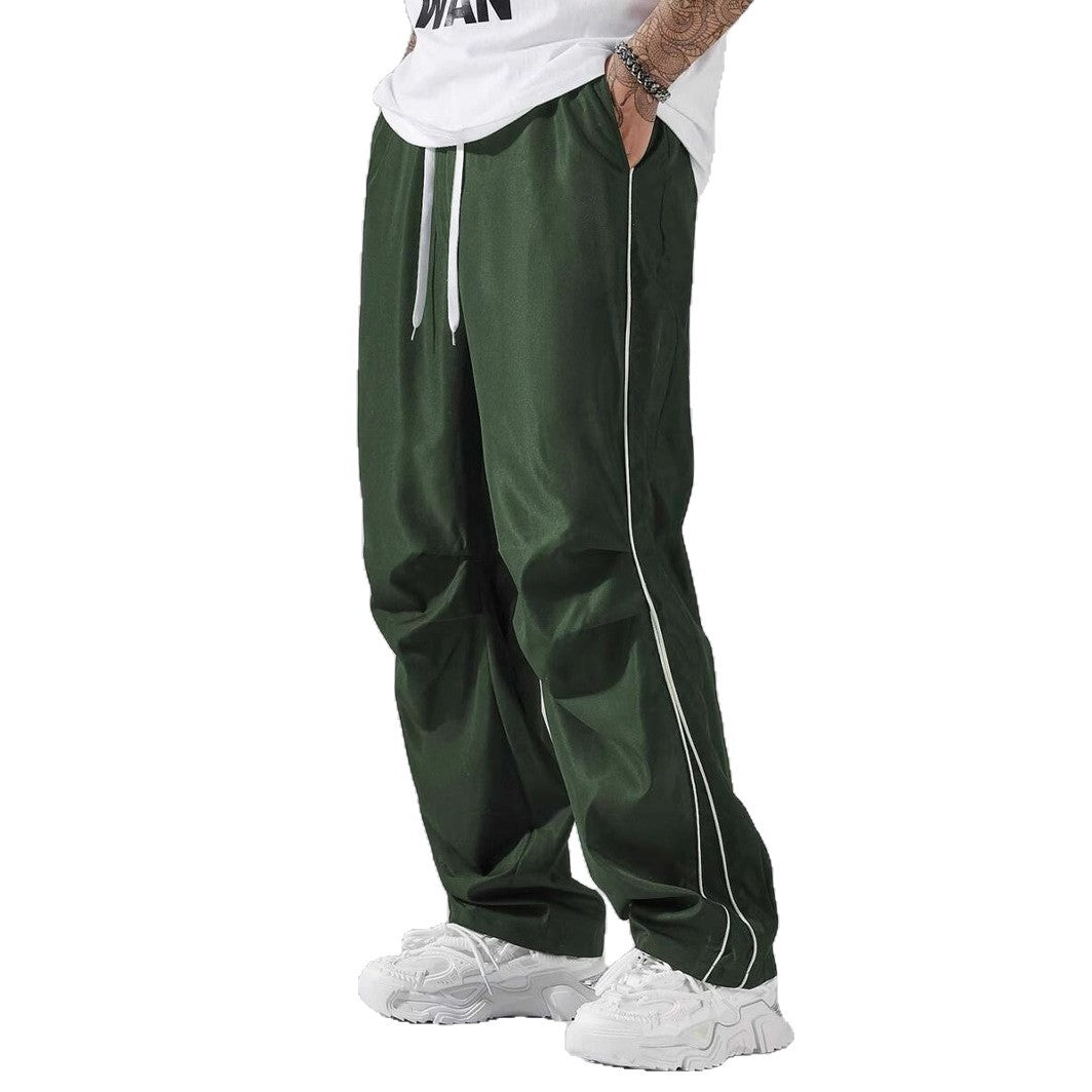 Men's casual sports pants with elastic waistband and side seams Skorter