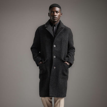 Men's wool coat with classic cut Skorter